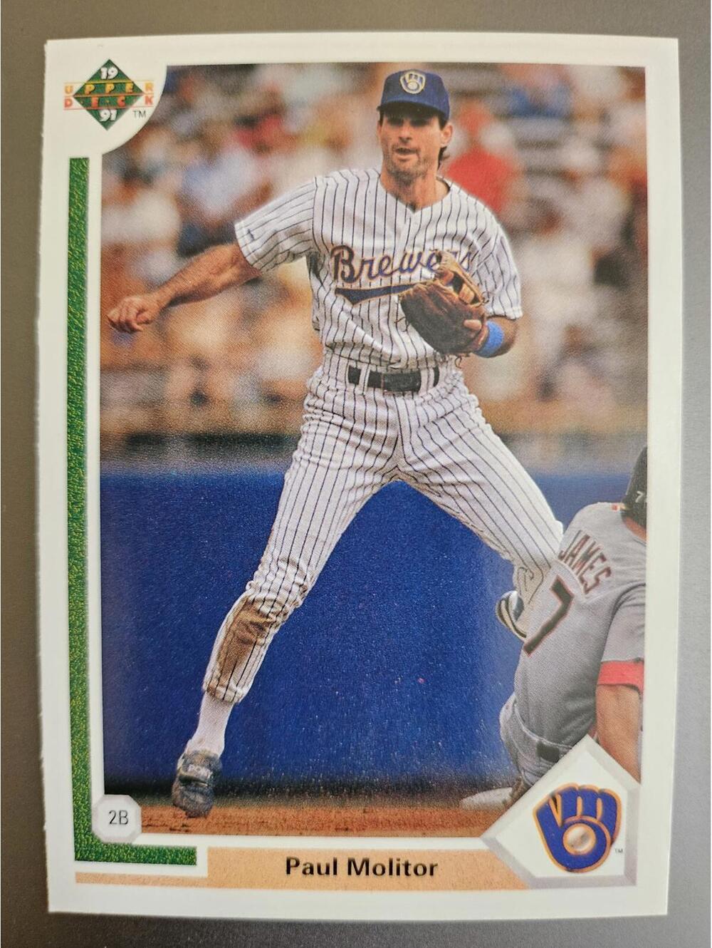 Paul Molitor Milwaukee Brewers 1991 Upper Deck Baseball Card #324 Mint